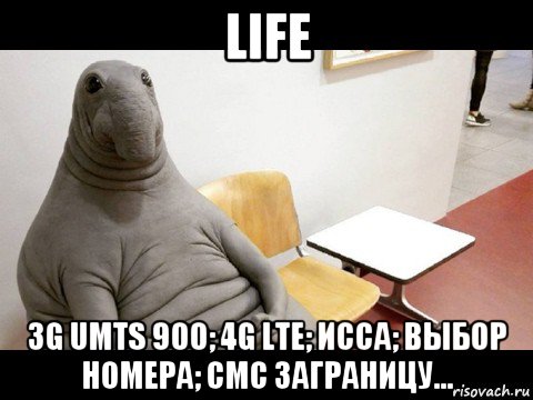 life 3g umts 900; 4g ltе; исса; выбор номера; смс заграницу...