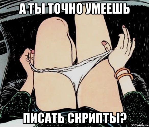 а ты точно умеешь писать скрипты?, Мем А ты точно