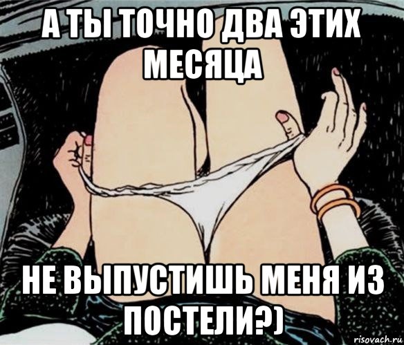 а ты точно два этих месяца не выпустишь меня из постели?), Мем А ты точно