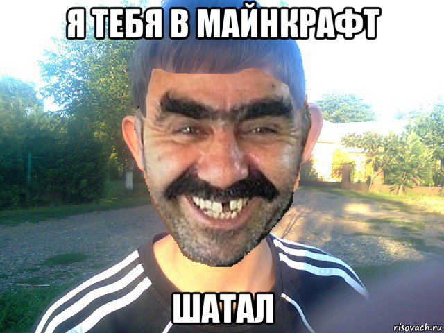 я тебя в майнкрафт шатал