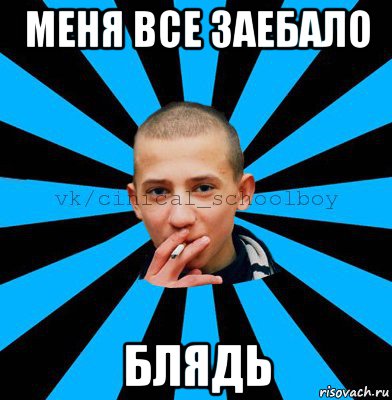 меня все заебало блядь