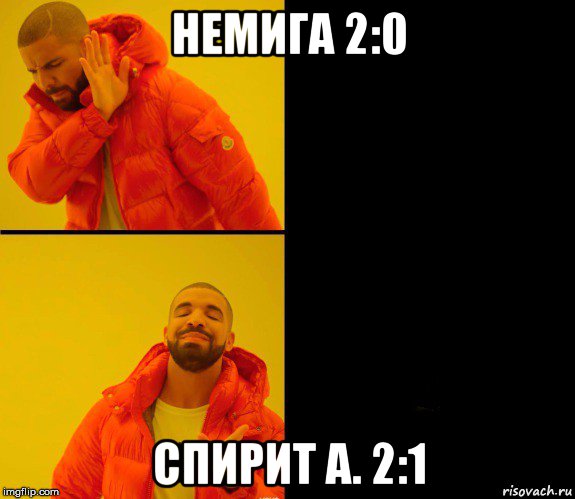 немига 2:0 спирит а. 2:1