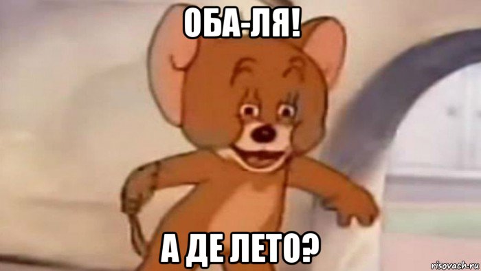 оба-ля! а де лето?