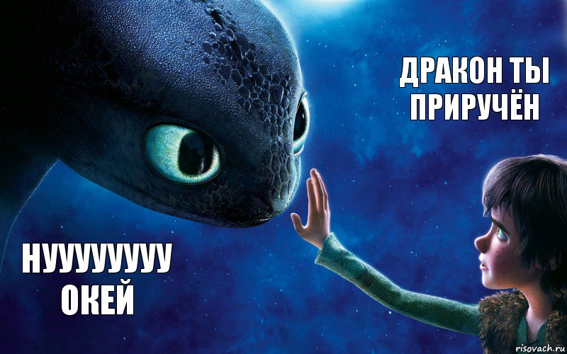 Нуууууууу Окей Дракон ты Приручён