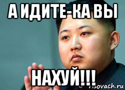 а идите-ка вы нахуй!!!, Мем ким чен ын