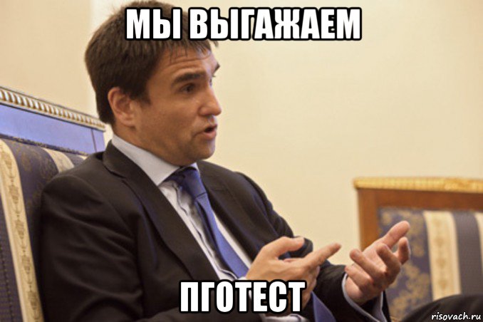мы выгажаем пготест