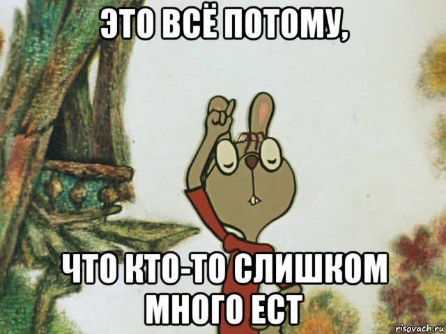 это всё потому, что кто-то слишком много ест