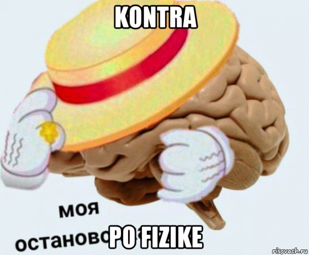 kontra po fizike, Мем   Моя остановочка мозг