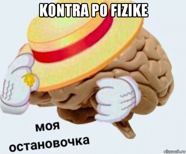 kontra po fizike , Мем   Моя остановочка мозг