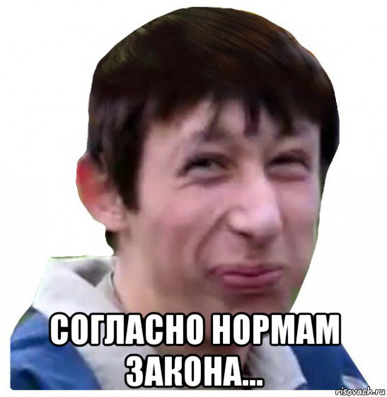  согласно нормам закона...