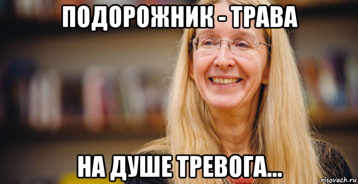 подорожник - трава на душе тревога...