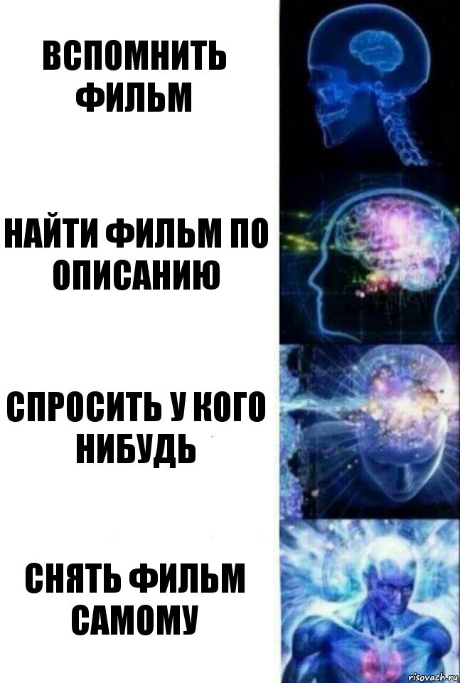 Вспомнить фильм Найти фильм по описанию Спросить у кого нибудь Снять фильм самому, Комикс  Сверхразум