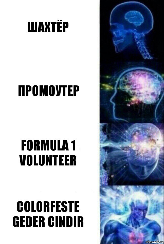 шахтёр промоутер Formula 1 volunteer colorfeste geder cindir, Комикс  Сверхразум