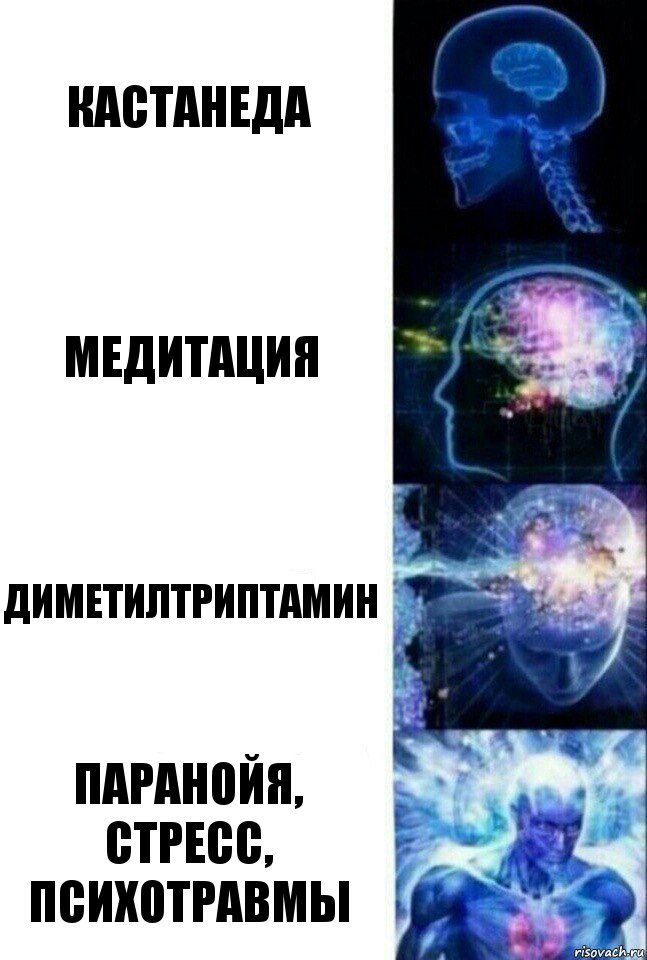 кастанеда медитация диметилтриптамин паранойя, стресс, психотравмы, Комикс  Сверхразум