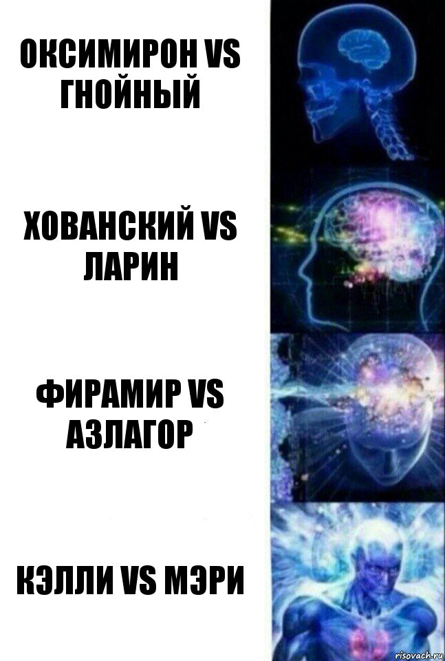 ОКСИМИРОН VS Гнойный Хованский VS Ларин ФИРАМИР VS АЗЛАГОР КЭЛЛИ VS МЭРИ, Комикс  Сверхразум