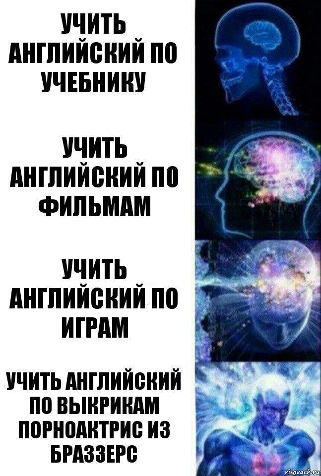 Учить английский по учебнику Учить английский по фильмам Учить английский по играм Учить английский по выкрикам порноактрис из браззерс, Комикс  Сверхразум