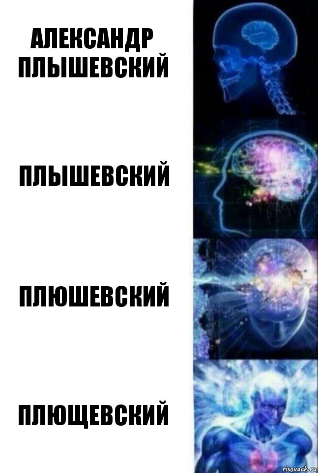 Александр Плышевский Плышевский Плюшевский Плющевский, Комикс  Сверхразум