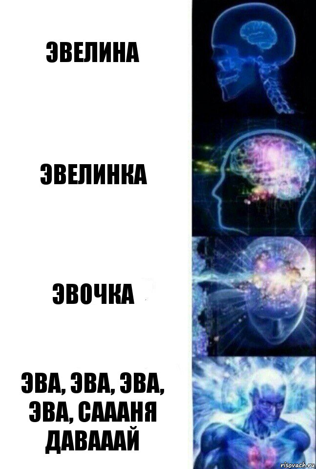 Эвелина Эвелинка Эвочка Эва, Эва, Эва, Эва, Саааня давааай, Комикс  Сверхразум