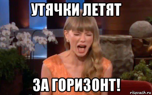 утячки летят за горизонт!