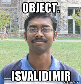 object. isvalidimir