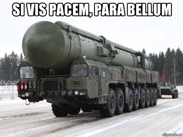 si vis pacem, para bellum , Мем ТОПОЛЬ