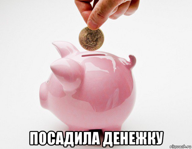  посадила денежку
