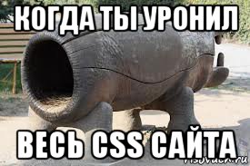 когда ты уронил весь css сайта