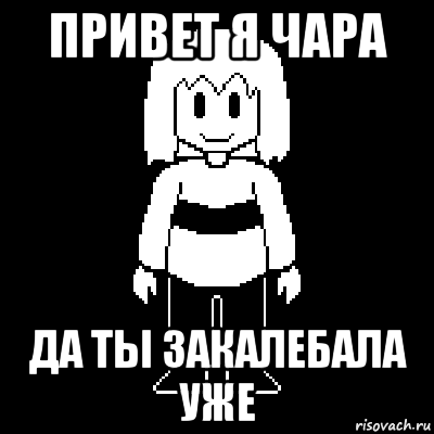 привет я чара да ты закалебала уже