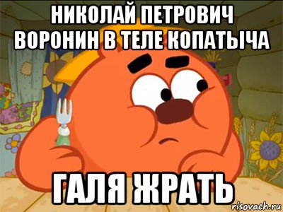 николай петрович воронин в теле копатыча галя жрать