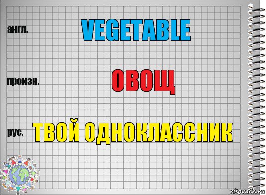 Vegetable ОВОЩ Твой одноклассник