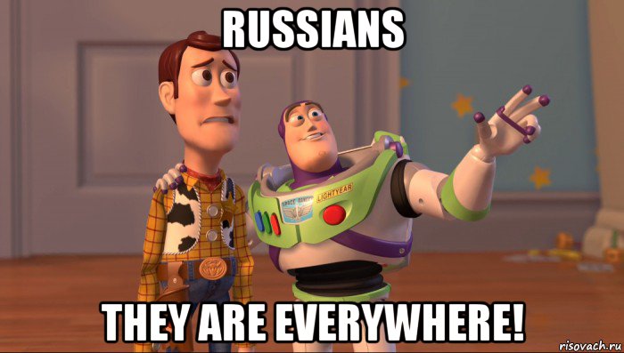 russians they are everywhere!, Мем Они повсюду (История игрушек)