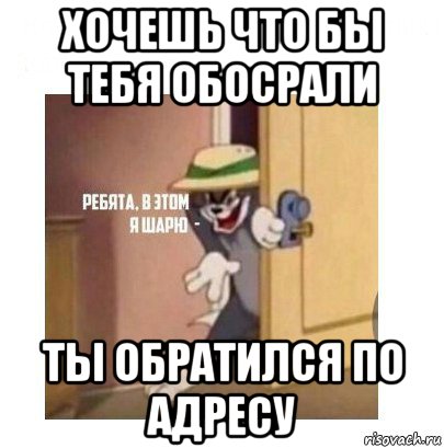 хочешь что бы тебя обосрали ты обратился по адресу, Мем Ребята я в этом шарю