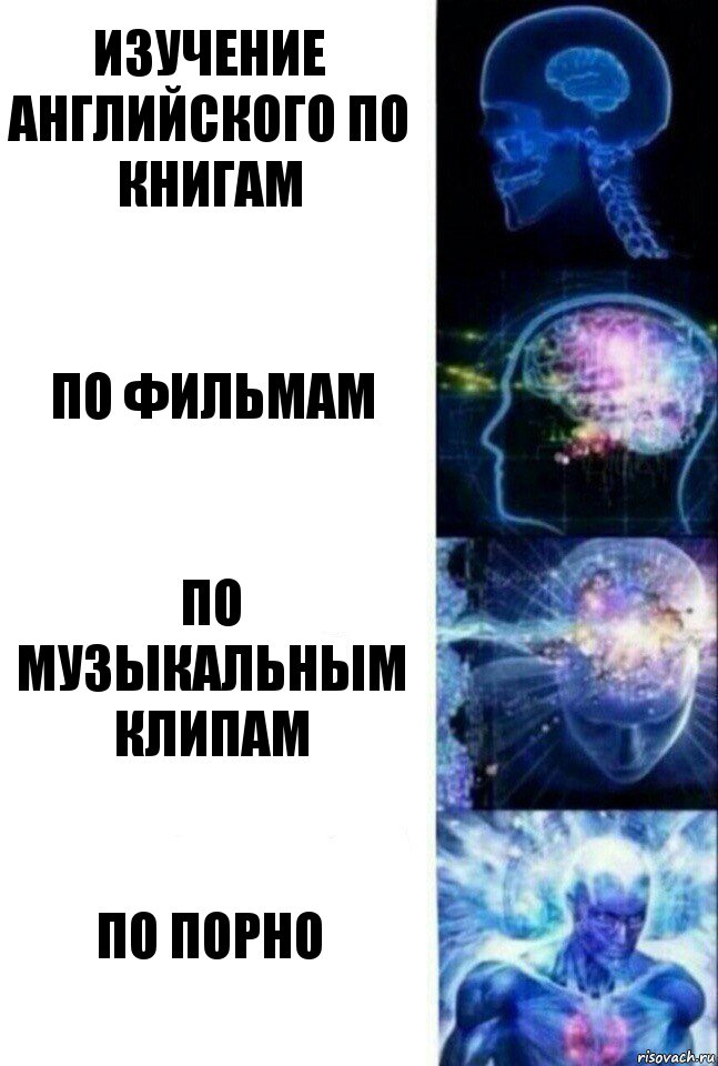 Изучение английского по книгам по фильмам по музыкальным клипам по порно, Комикс  Сверхразум