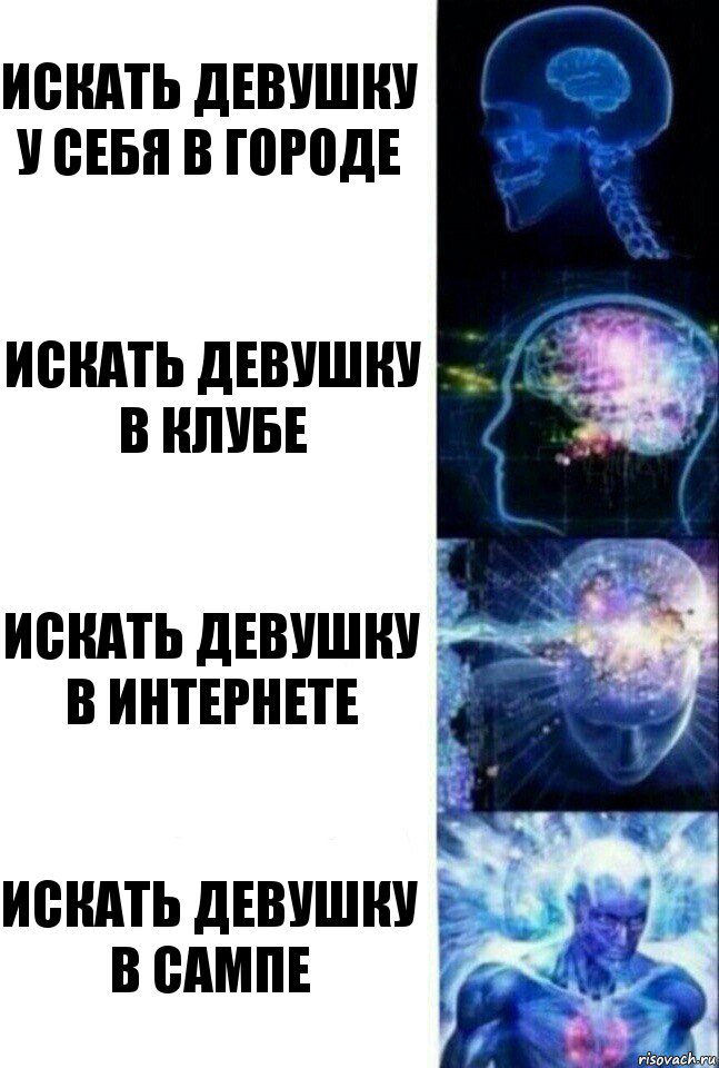 Искать девушку у себя в городе Искать девушку в клубе Искать девушку в интернете Искать девушку в сампе, Комикс  Сверхразум