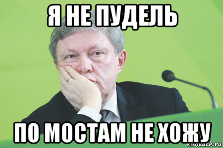 я не пудель по мостам не хожу