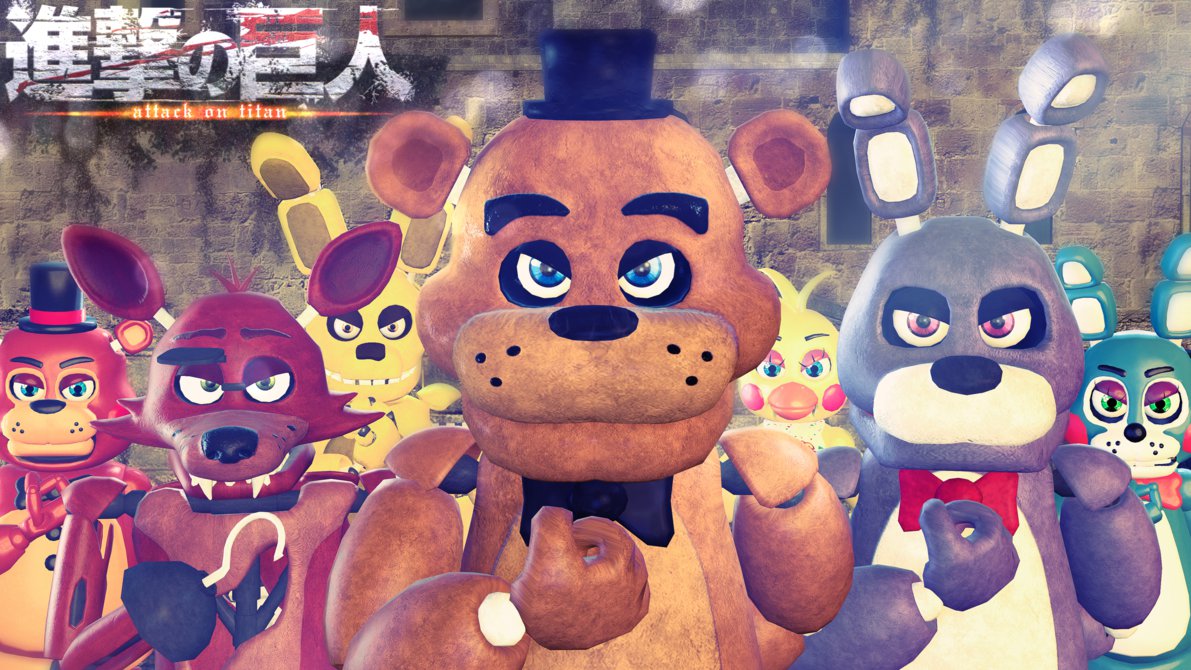 Шаблон Five Nights At Freddys - Рисовач .Ру 