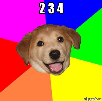 2 3 4 , Мем Advice Dog