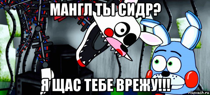 мангл ты сидр? я щас тебе врежу!!!