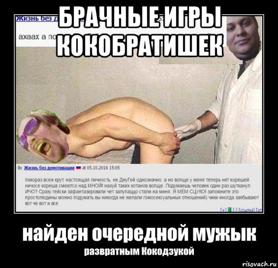 брачные игры кокобратишек , Мем Д