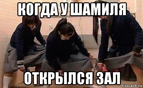 когда у шамиля открылся зал, Мем Девушки с феном
