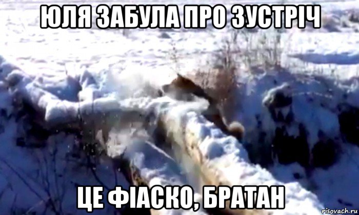 юля забула про зустріч це фіаско, братан