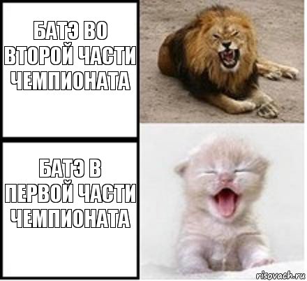 БАТЭ во второй части чемпионата БАТЭ в первой части чемпионата, Комикс Лев и котенок