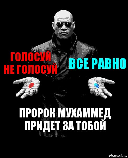 Голосуй не голосуй все равно пророк мухаммед придет за тобой, Комикс Выбор