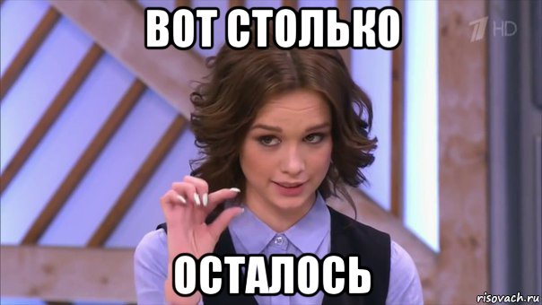 вот столько осталось, Мем Ну там  на донышке