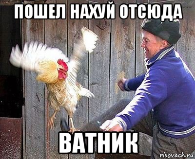 пошел нахуй отсюда ватник
