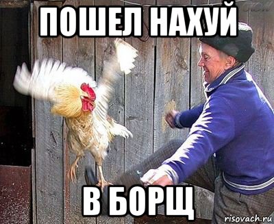 пошел нахуй в борщ