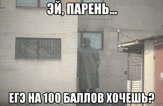  егэ на 100 баллов хочешь?, Мем псс парень