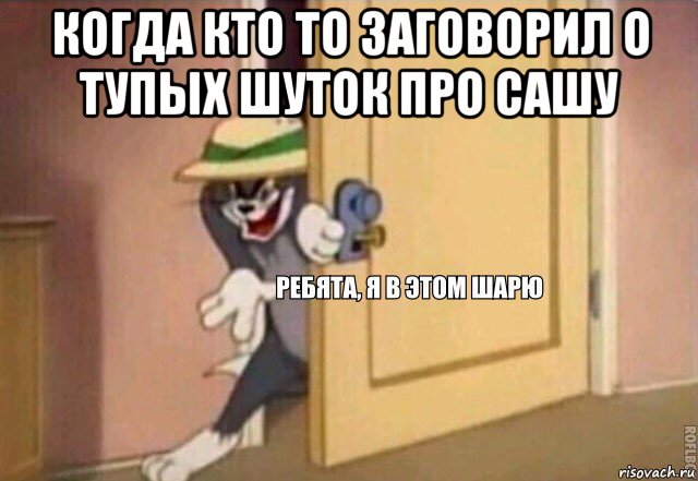 когда кто то заговорил о тупых шуток про сашу , Мем    Ребята я в этом шарю