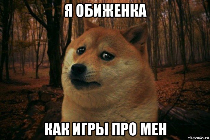 я обиженка как игры про мен, Мем SAD DOGE