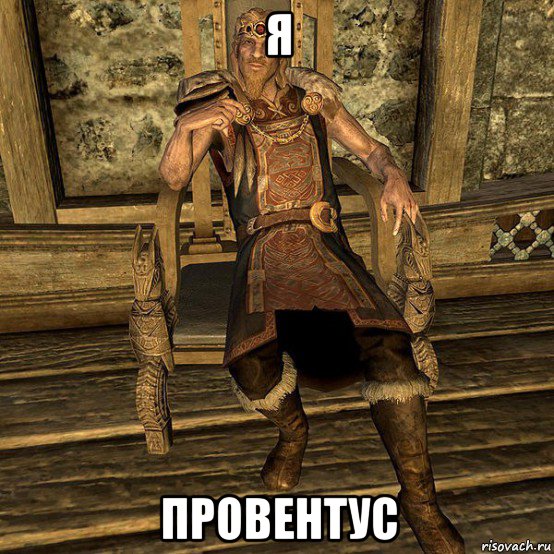 я провентус, Мем Скайрим